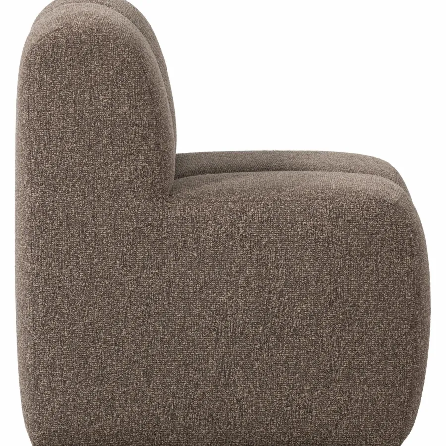Woood Mojo Eetbankje 84cm Met Rugleuning Boucle Bruin Melange Online