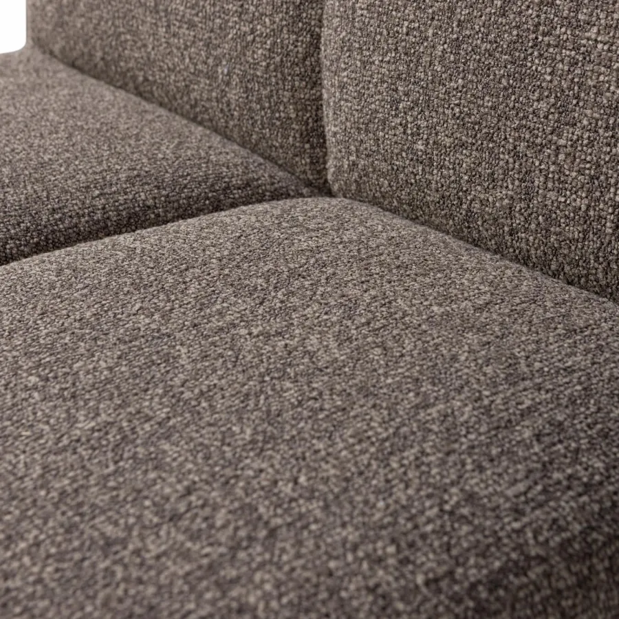 Woood Mojo Eetbankje 84cm Met Rugleuning Boucle Bruin Melange Online
