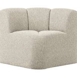 Woood Mojo Eetbankje Hoek Met Rugleuning Boucle Beige Melange New