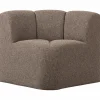 Woood Mojo Eetbankje Hoek Met Rugleuning Boucle Bruin Melange Outlet