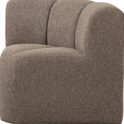 Woood Mojo Eetbankje Hoek Met Rugleuning Boucle Bruin Melange Outlet