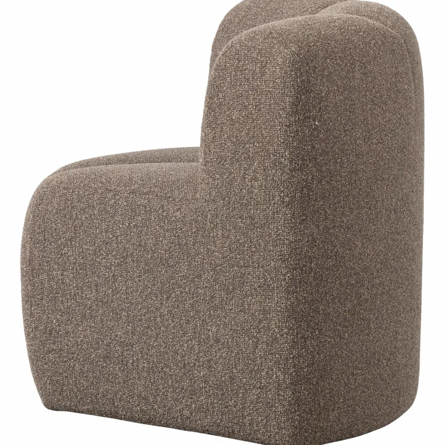 Woood Mojo Eetbankje Hoek Met Rugleuning Boucle Bruin Melange Outlet