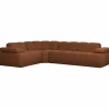 Woood Mojo Hoekbank Links Boucle Roestbruin Melange Hot