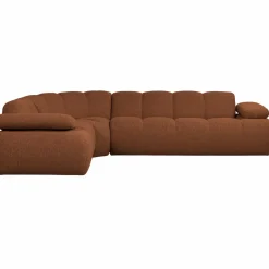 Woood Mojo Hoekbank Links Boucle Roestbruin Melange Hot