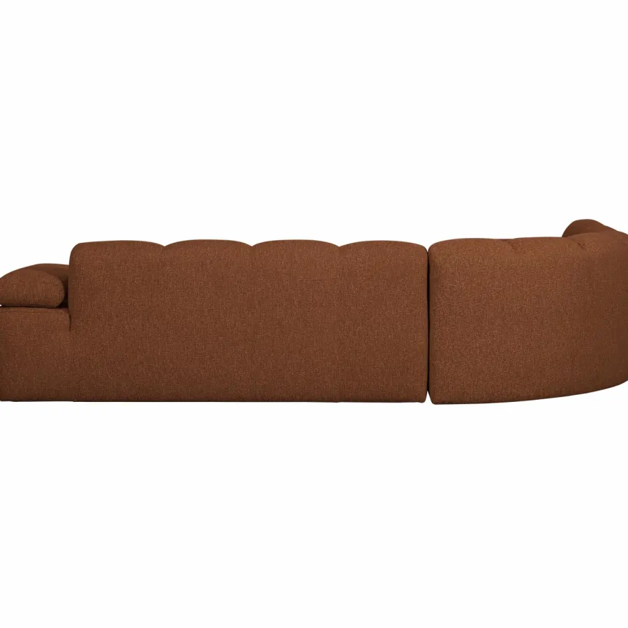 Woood Mojo Hoekbank Links Boucle Roestbruin Melange Hot