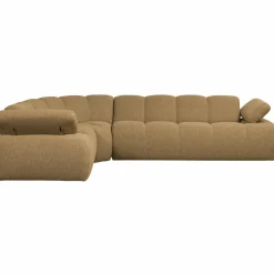 Woood Mojo Hoekbank Links Boucle Geel/Bruin Melange Discount