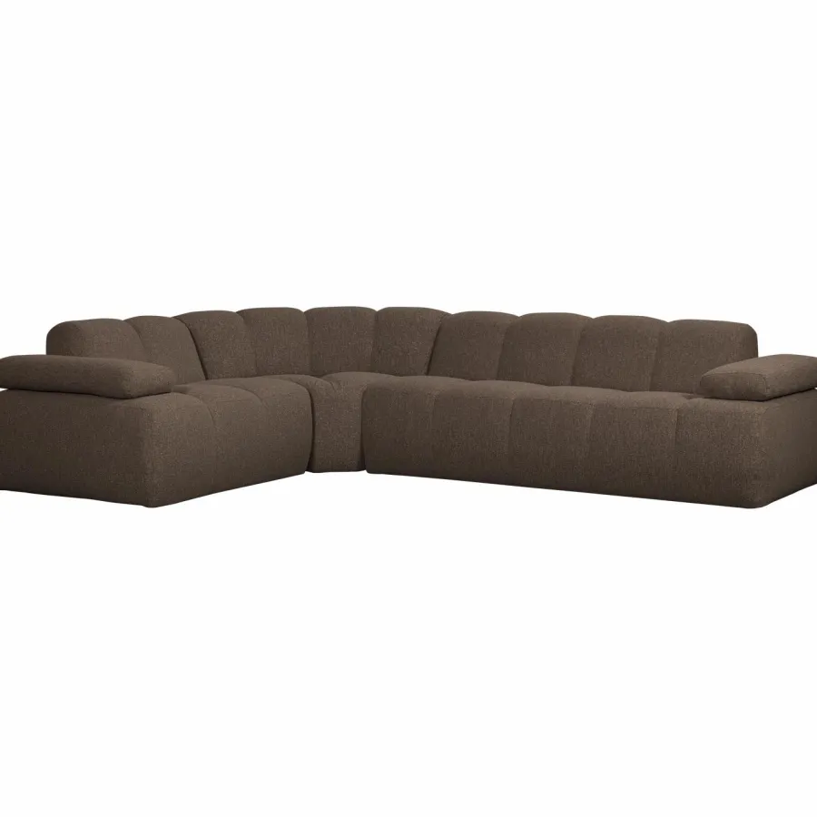 Woood Mojo Hoekbank Links Boucle Bruin Melange Online