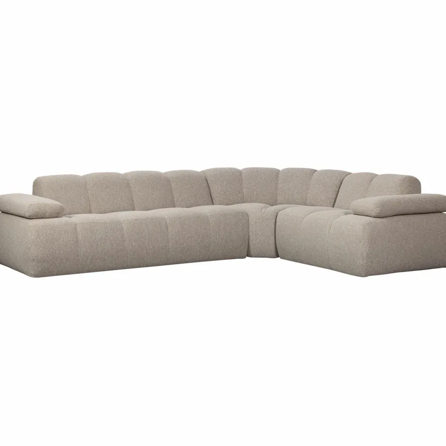 Woood Mojo Hoekbank Rechts Boucle Beige Melange New
