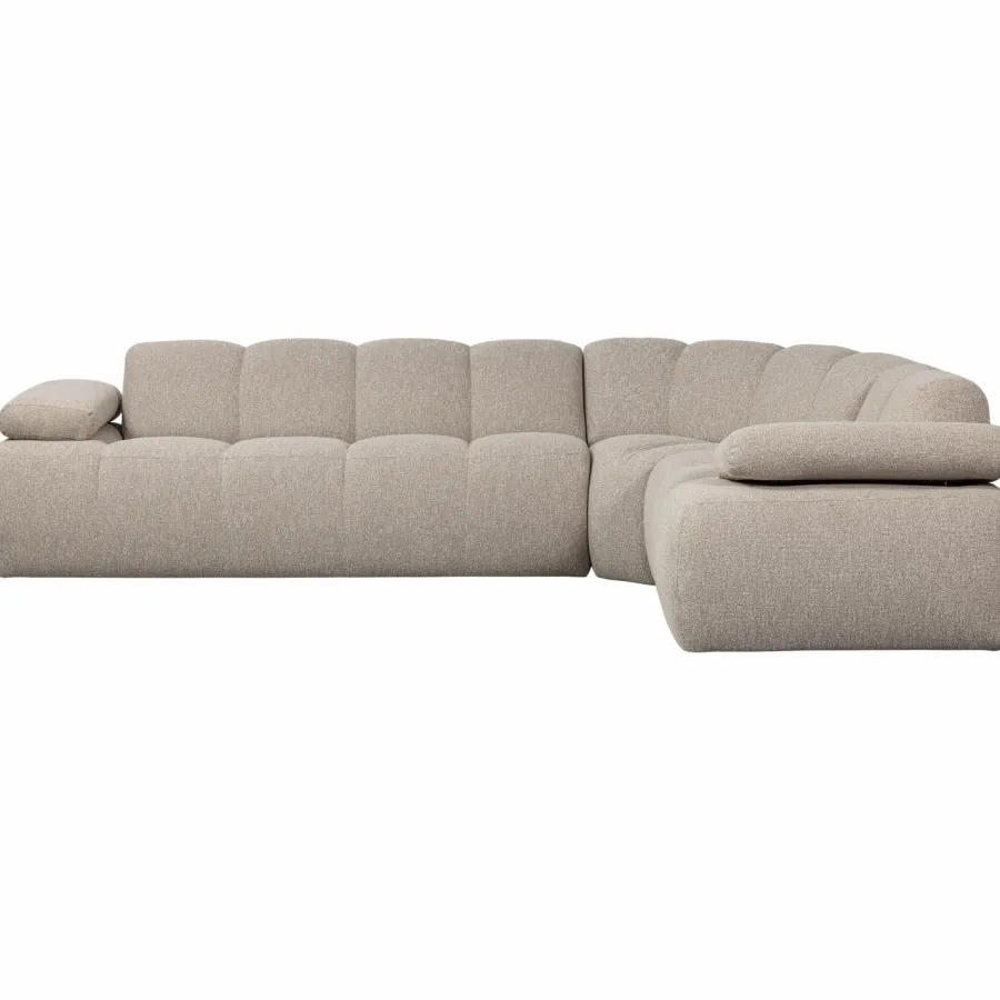 Woood Mojo Hoekbank Rechts Boucle Beige Melange New