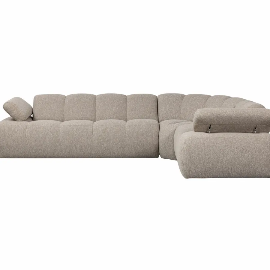 Woood Mojo Hoekbank Rechts Boucle Beige Melange New