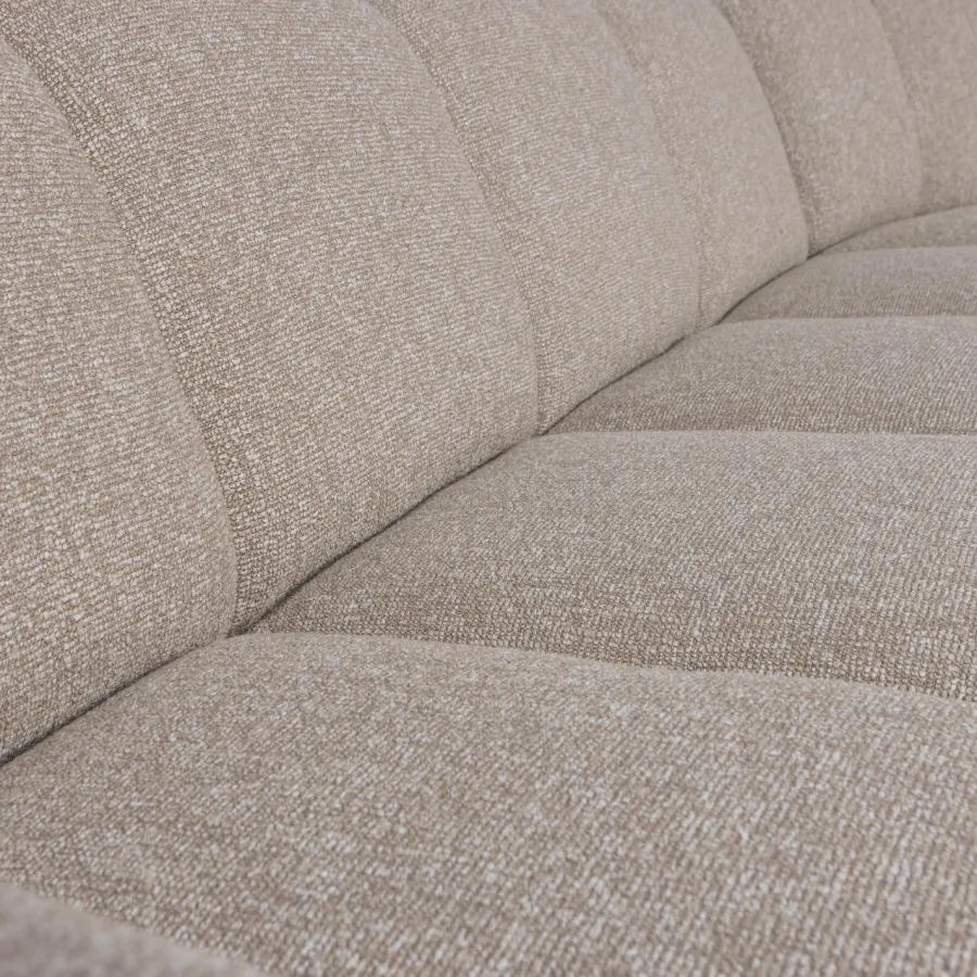 Woood Mojo Hoekbank Rechts Boucle Beige Melange New