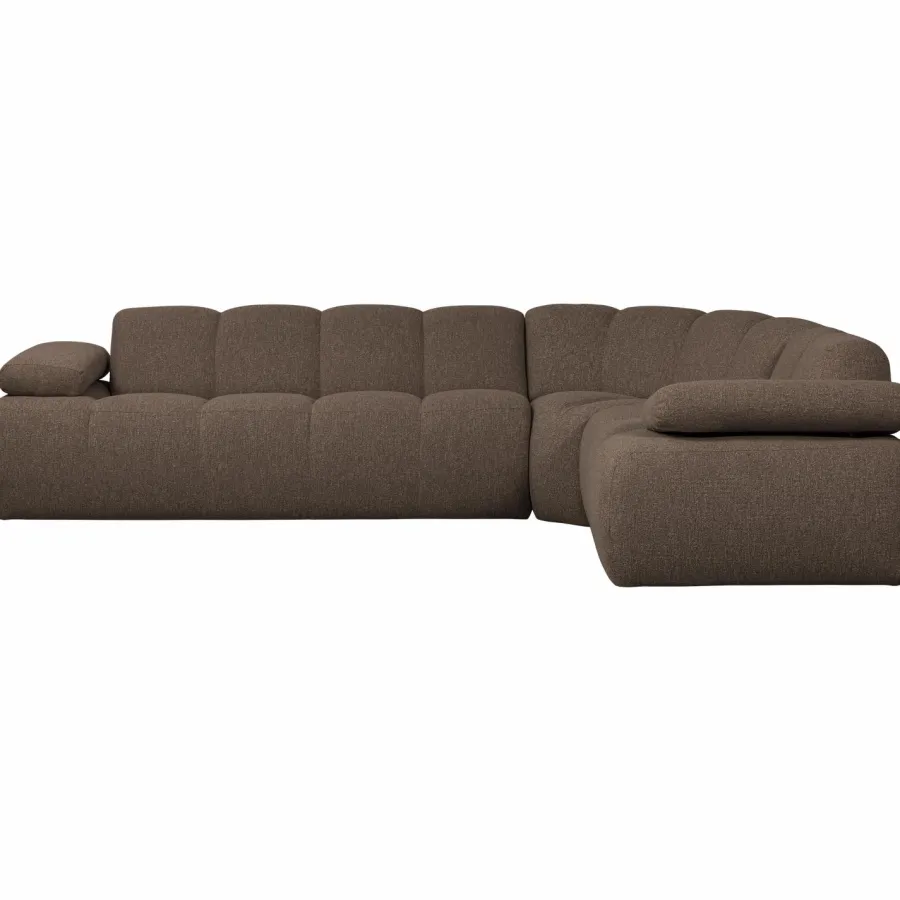 Woood Mojo Hoekbank Rechts Boucle Bruin Melange Outlet