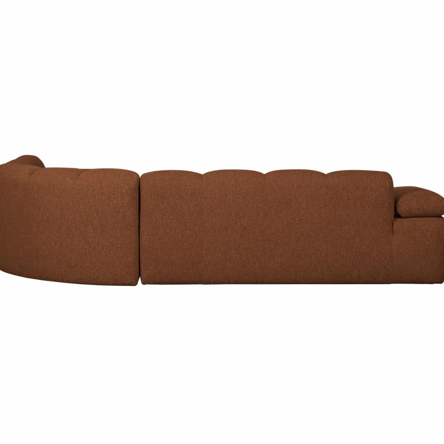 Woood Mojo Hoekbank Rechts Boucle Roestbruin Melange Discount