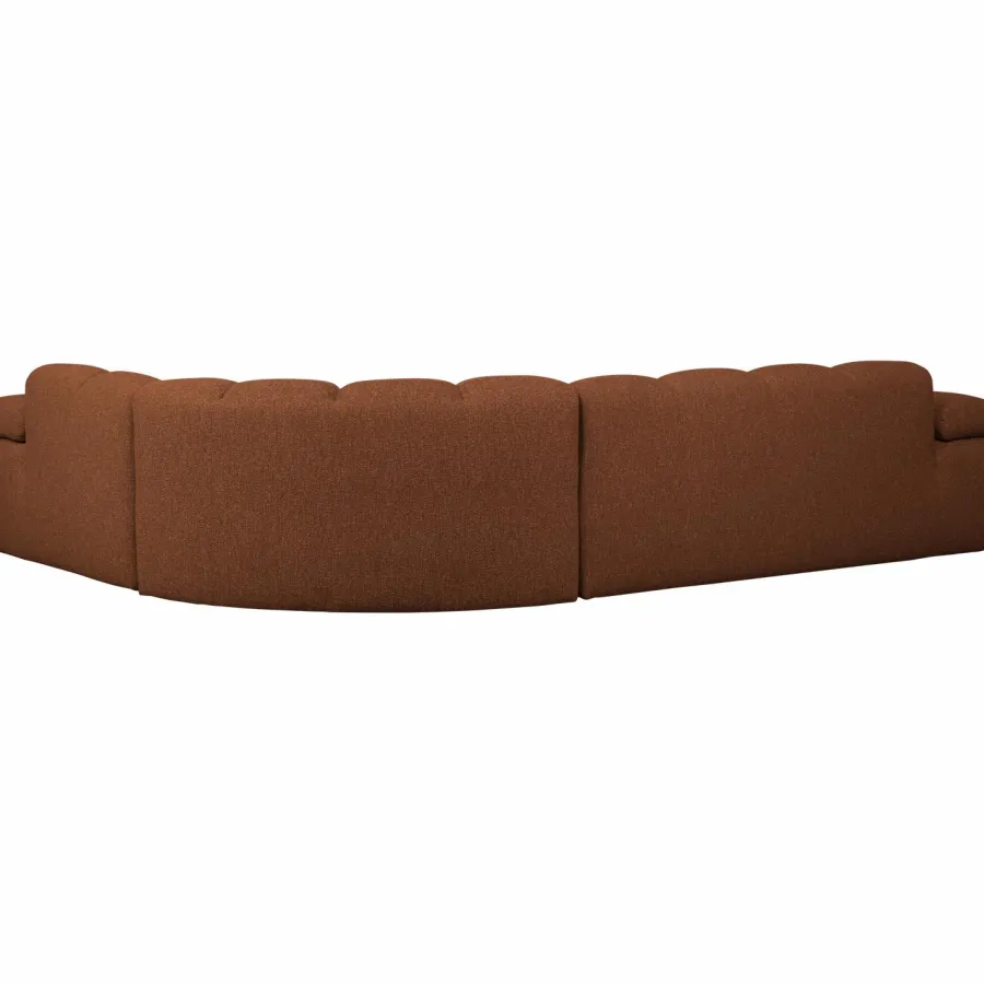 Woood Mojo Hoekbank Rechts Boucle Roestbruin Melange Discount