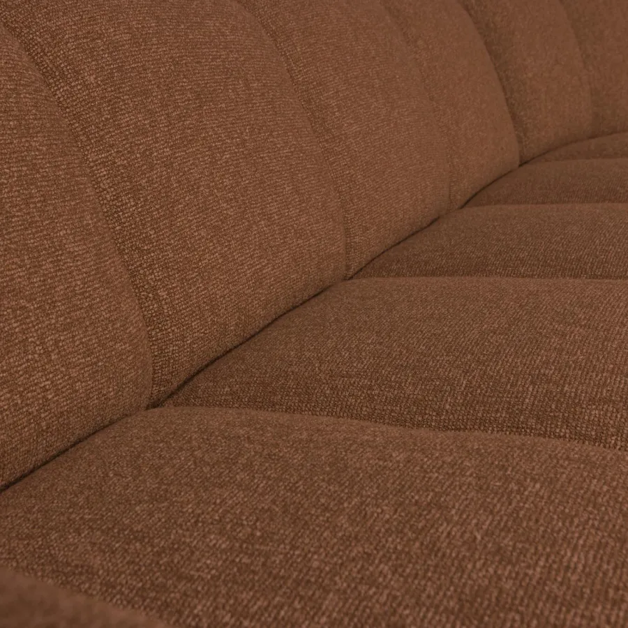 Woood Mojo Hoekbank Rechts Boucle Roestbruin Melange Discount