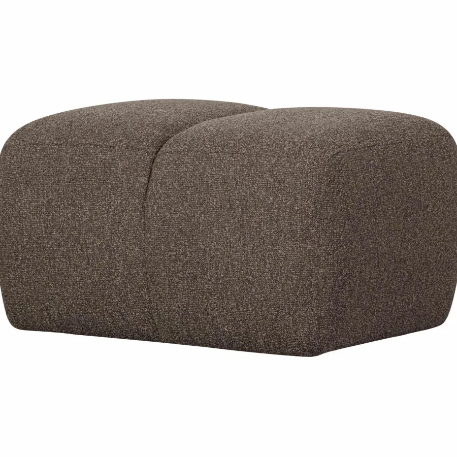 Woood Mojo poef 45x84x64cm boucle bruin melange Discount