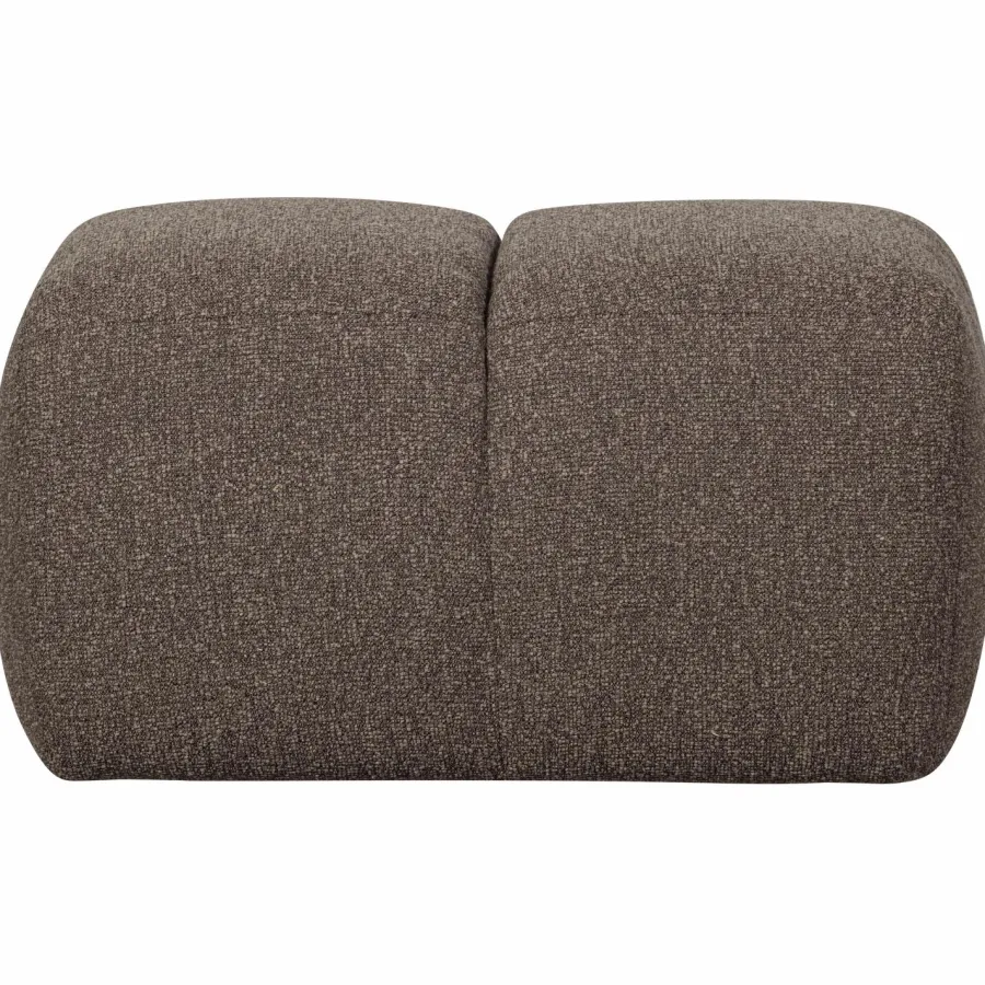 Woood Mojo poef 45x84x64cm boucle bruin melange Discount