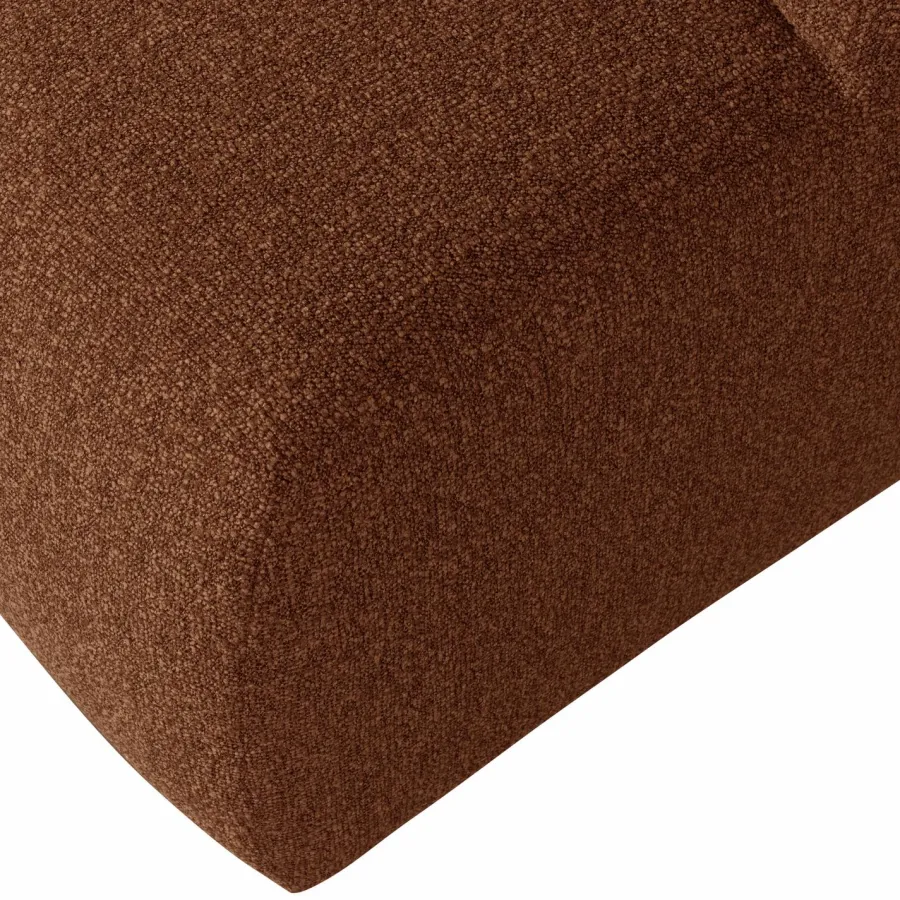 Woood Mojo poef 45x84x64cm boucle roestbruin melange Hot
