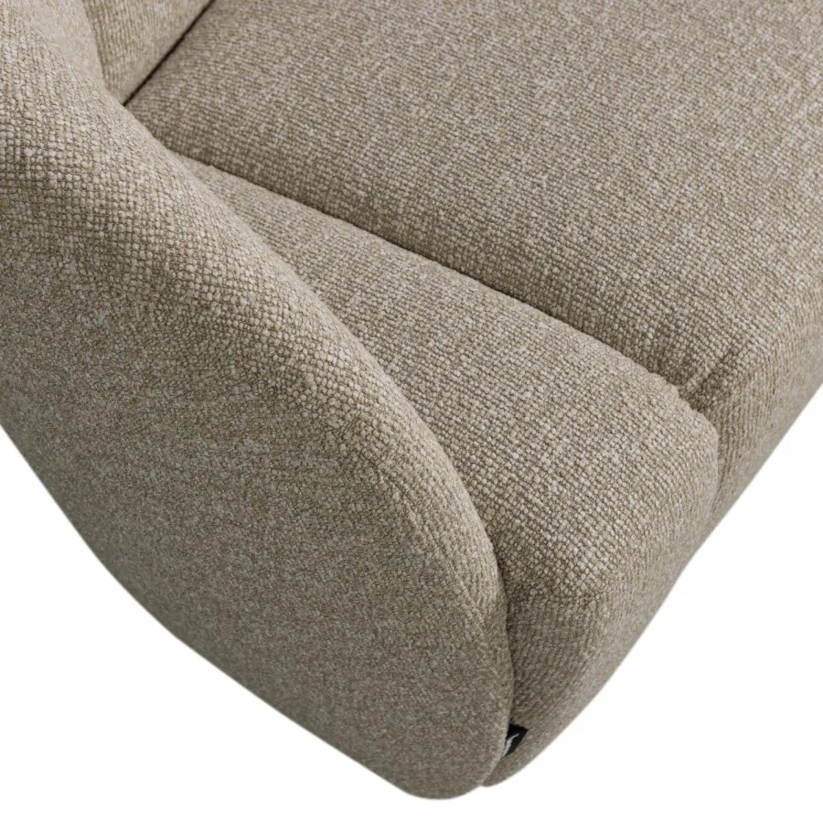 Woood Mojo 2-zits bankje links bouclé beige melange Online