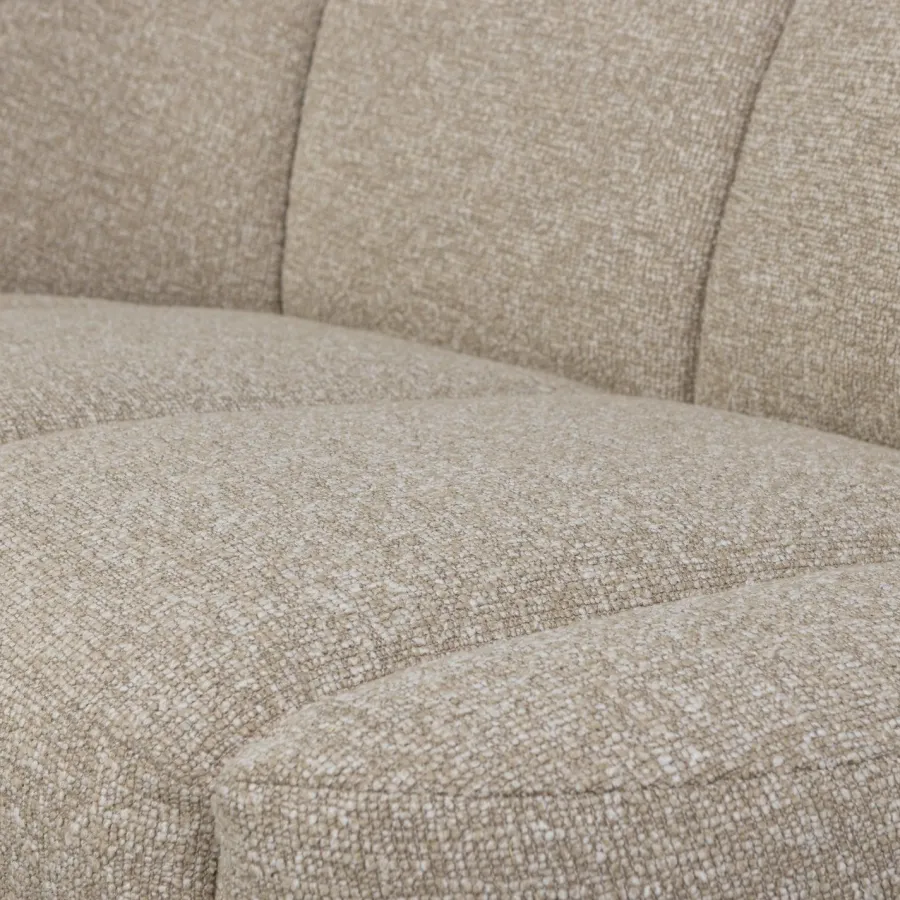 Woood Mojo 2-zits bankje links bouclé beige melange Online