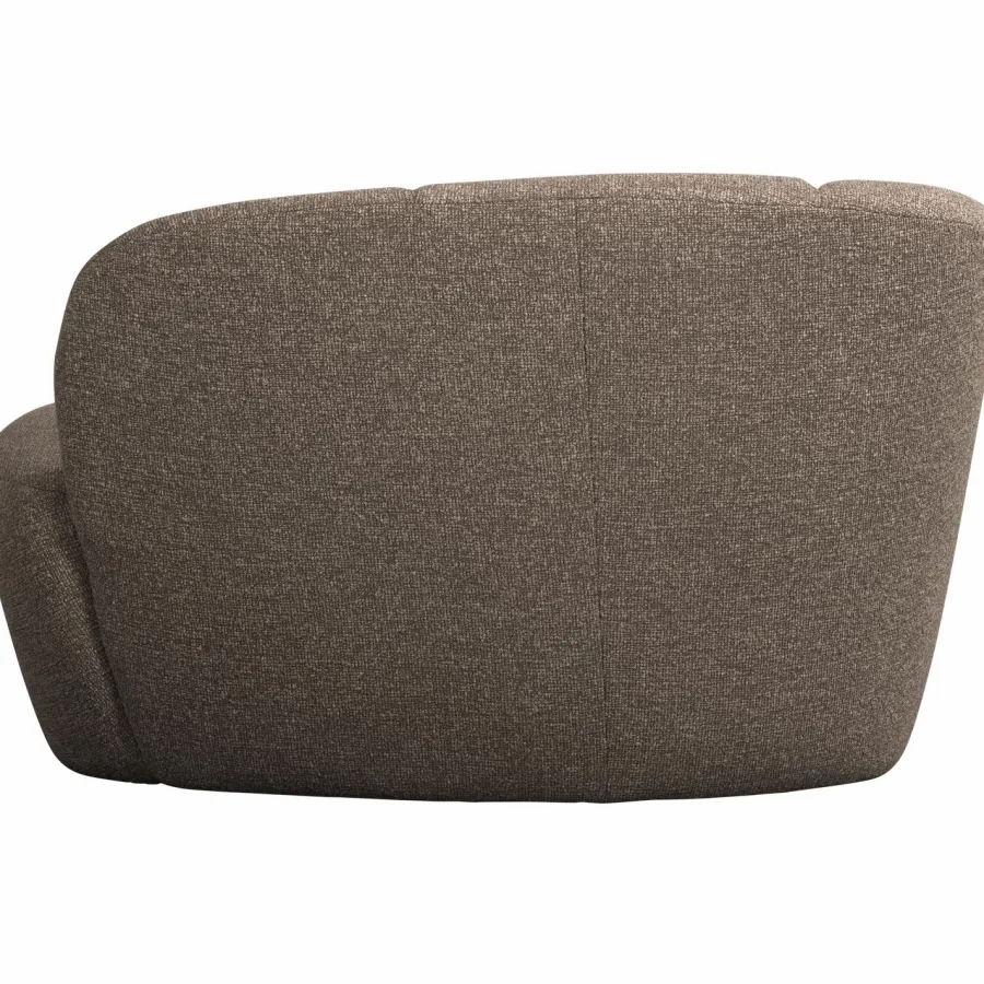 Woood Mojo 2-Zits Bankje Links Boucle Bruin Melange Outlet