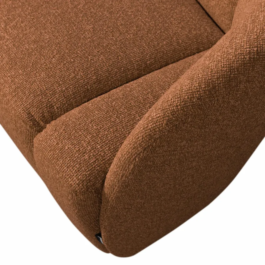 Woood Mojo 2-Zits Bankje Rechts Boucle Roestbruin Melange Online