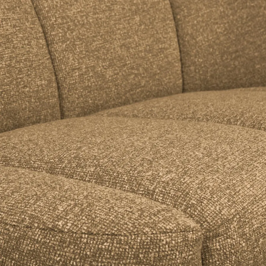 Woood Mojo 2-Zits Bankje Rechts Boucle Geel/Bruin Melange Online