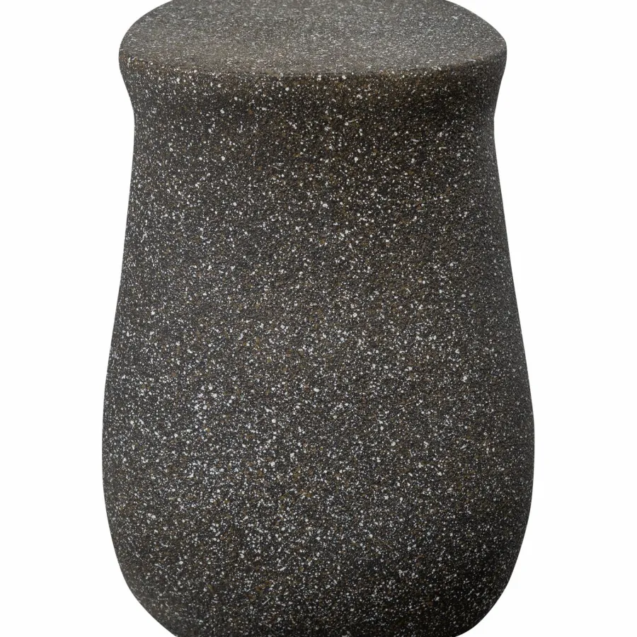Woood Moson bijzettafel met spikkels zwart Hot