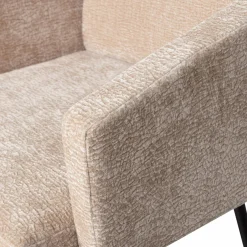 Woood MOUNT eetkamerstoel met armleuning 3D chenille zand Discount