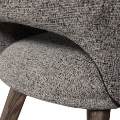 Woood Murat eetkamerstoel taupe met houten poot mystic brown Hot