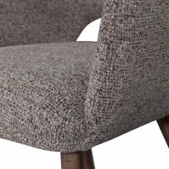 Woood Murat eetkamerstoel taupe met houten poot mystic brown Hot