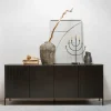 Woood New Gravure Dressoir 200 Cm Grenen Zwart [fsc] Sale