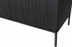 Woood New Gravure Dressoir 200 Cm Grenen Zwart [fsc] Sale