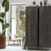 Woood New Gravure Hoge Kast Met Lade Essen Espresso [fsc] Online