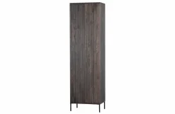 Woood New Gravure Hoge Kast Met Lade Essen Espresso [fsc] Online