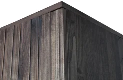 Woood New Gravure Hoge Kast Met Lade Essen Espresso [fsc] Online