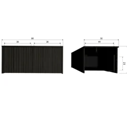 Woood New gravure kistbank grenen dust [fsc] Outlet