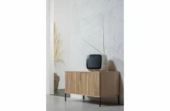 Woood New Gravure Tv Meubel 100 Cm Eiken Blanke Lak [fsc] Discount