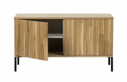 Woood New Gravure Tv Meubel 100 Cm Eiken Blanke Lak [fsc] Discount