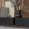 Woood New Gravure Tv Meubel 100 Cm Grenen Zwart [fsc]