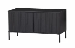 Woood New Gravure Tv Meubel 100 Cm Grenen Zwart [fsc]