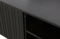 Woood New Gravure Tv Meubel 100 Cm Grenen Zwart [fsc]