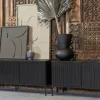 Woood New Gravure Tv Meubel 150 Cm Grenen Zwart [fsc] Sale
