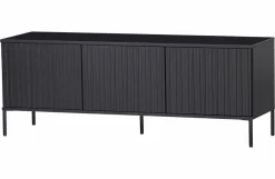 Woood New Gravure Tv Meubel 150 Cm Grenen Zwart [fsc] Sale