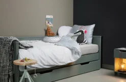 Woood Nikki Bedbank Grenen Jadegroen (excl Lade) [fsc] Outlet