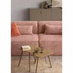 Woood Nila bijzettafels hout zand - set van 2 Best