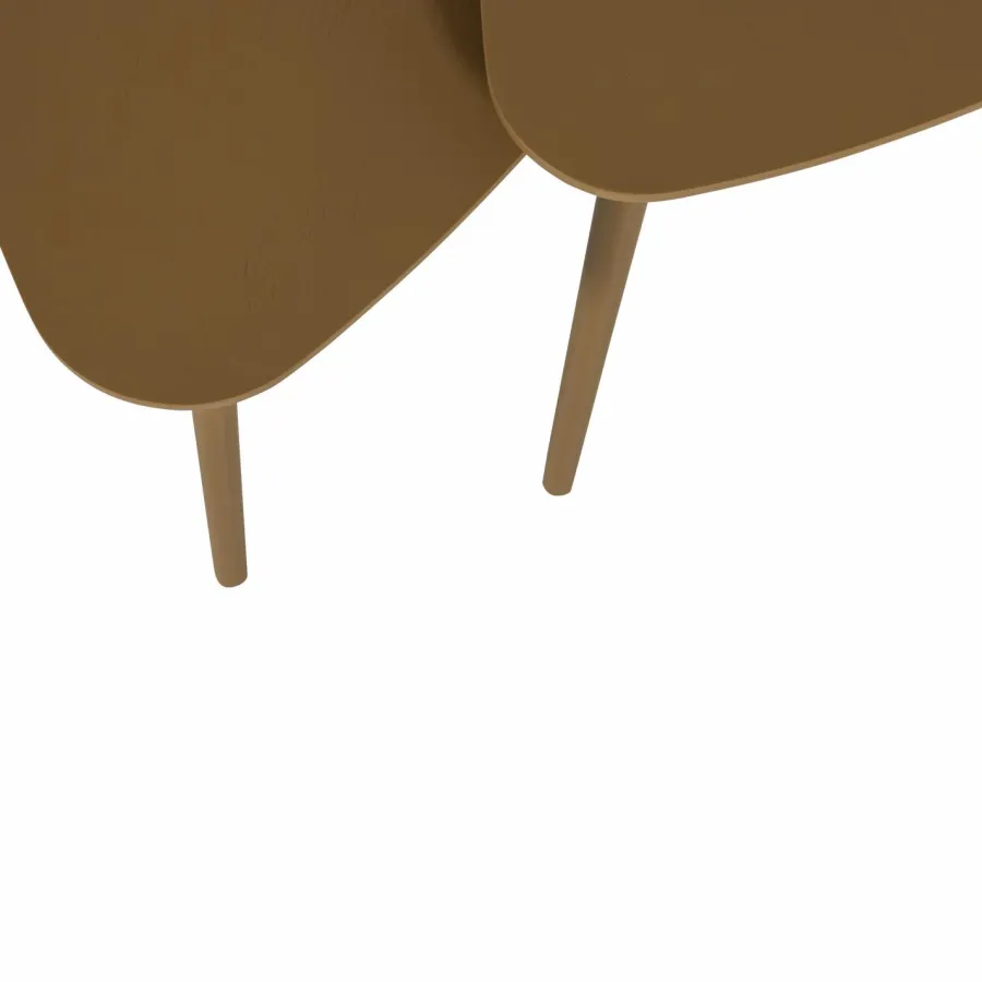 Woood Nila bijzettafels hout mud - set van 2 Online