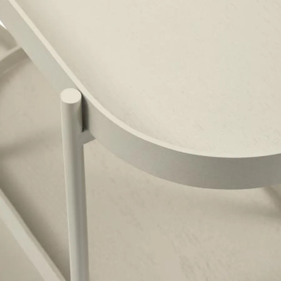 Woood Noan Sidetable Hout/metaal Antique Beige Sale