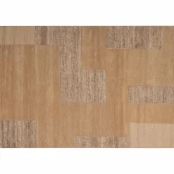 Woood Noven handgeweven vloerkleed wol/katoen zand 170x240cm Best