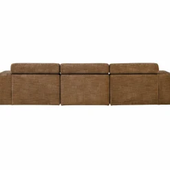Woood Novi chaise longue bank links karamelbruin melange Discount